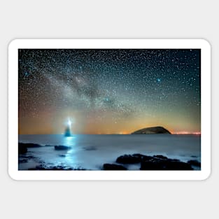 Milky Way over Penmon Point Sticker